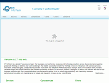 Tablet Screenshot of ctiinfotech.com